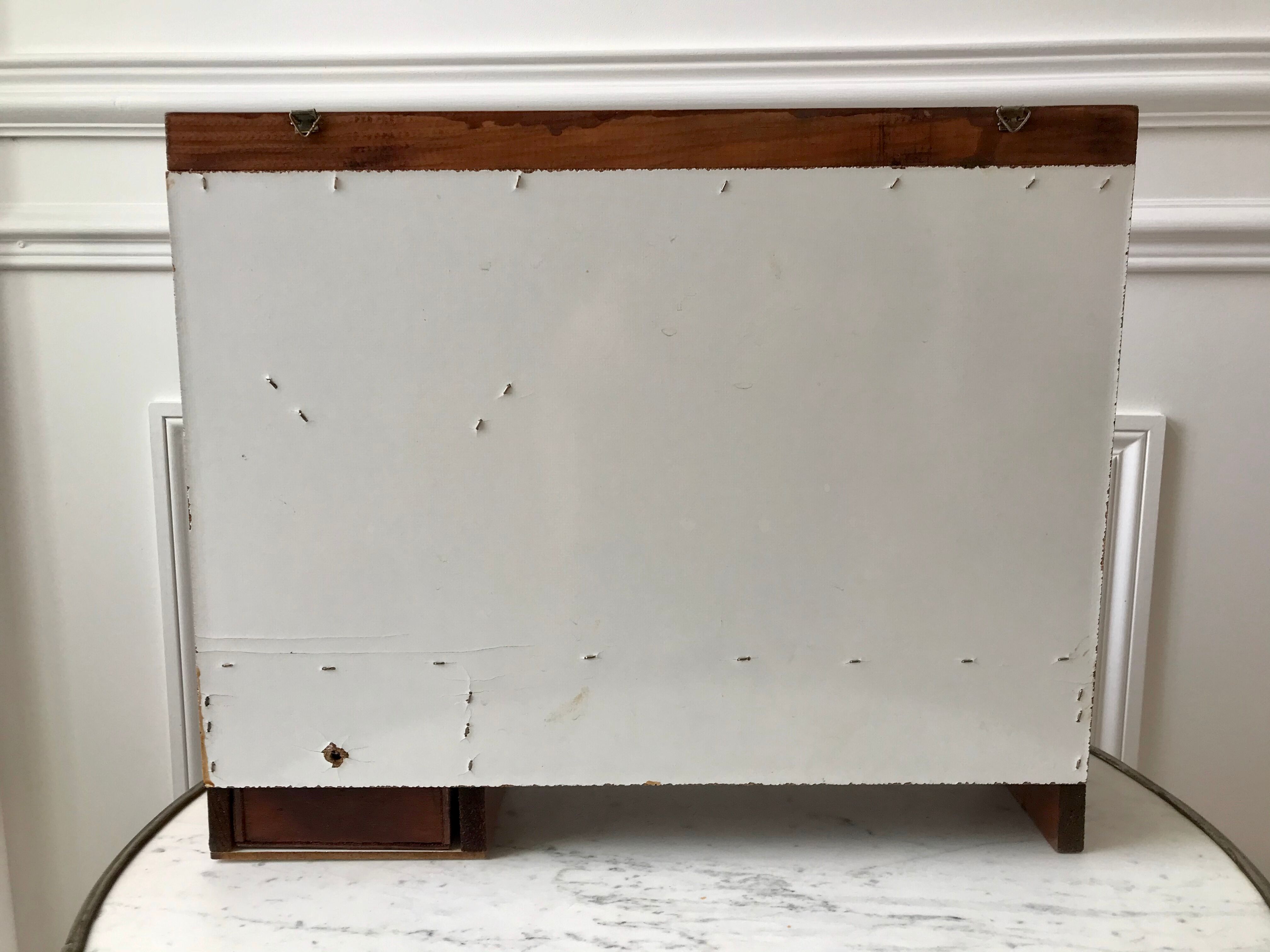 Vintage pine coffee kitchen shelf 70s