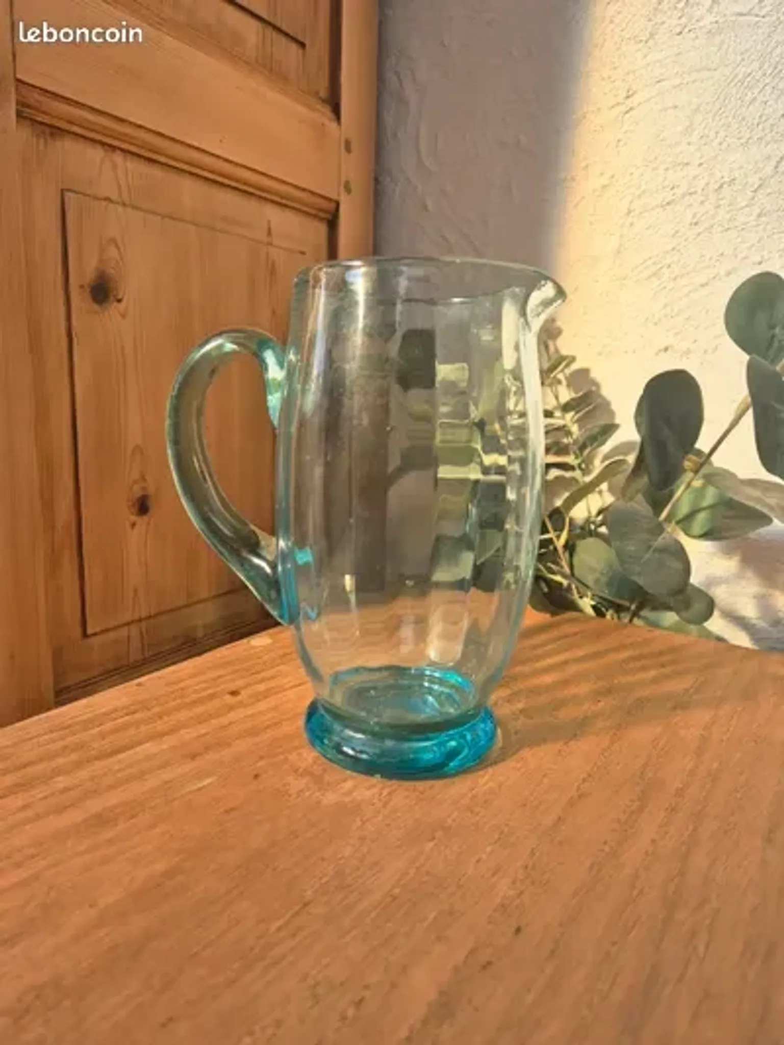 Vintage bubble glass carafe