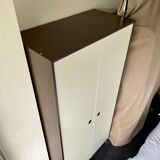 Vintage 70' wardrobe in chocolate / ecru colors