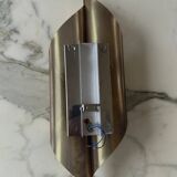 Pair of perforated brass wall lights by Christoph Palme, Germany, 1980s.