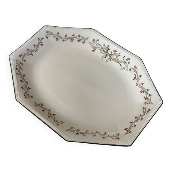 Plat de service octogonal Johnson Brothers dimensions : longueur -34cm-