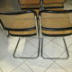 Suite 6 chaises Cesca B32 Marcel Breuer vintage des années 70