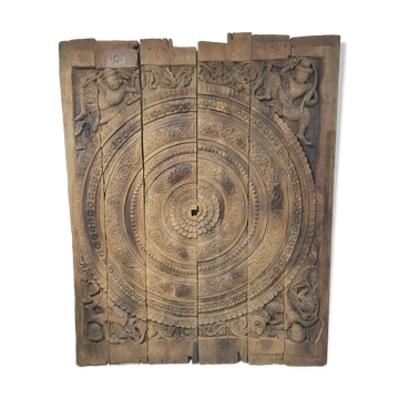 Carved wooden ceiling Curiosity cabinet 155×194cm
