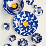Assiette moyenne - PINCEAU bleu