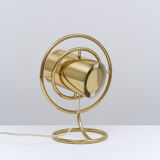 Modernist art deco brass lamp