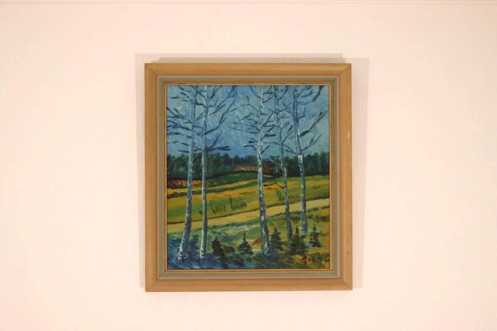 Paysage aux bouleaux par Thorp