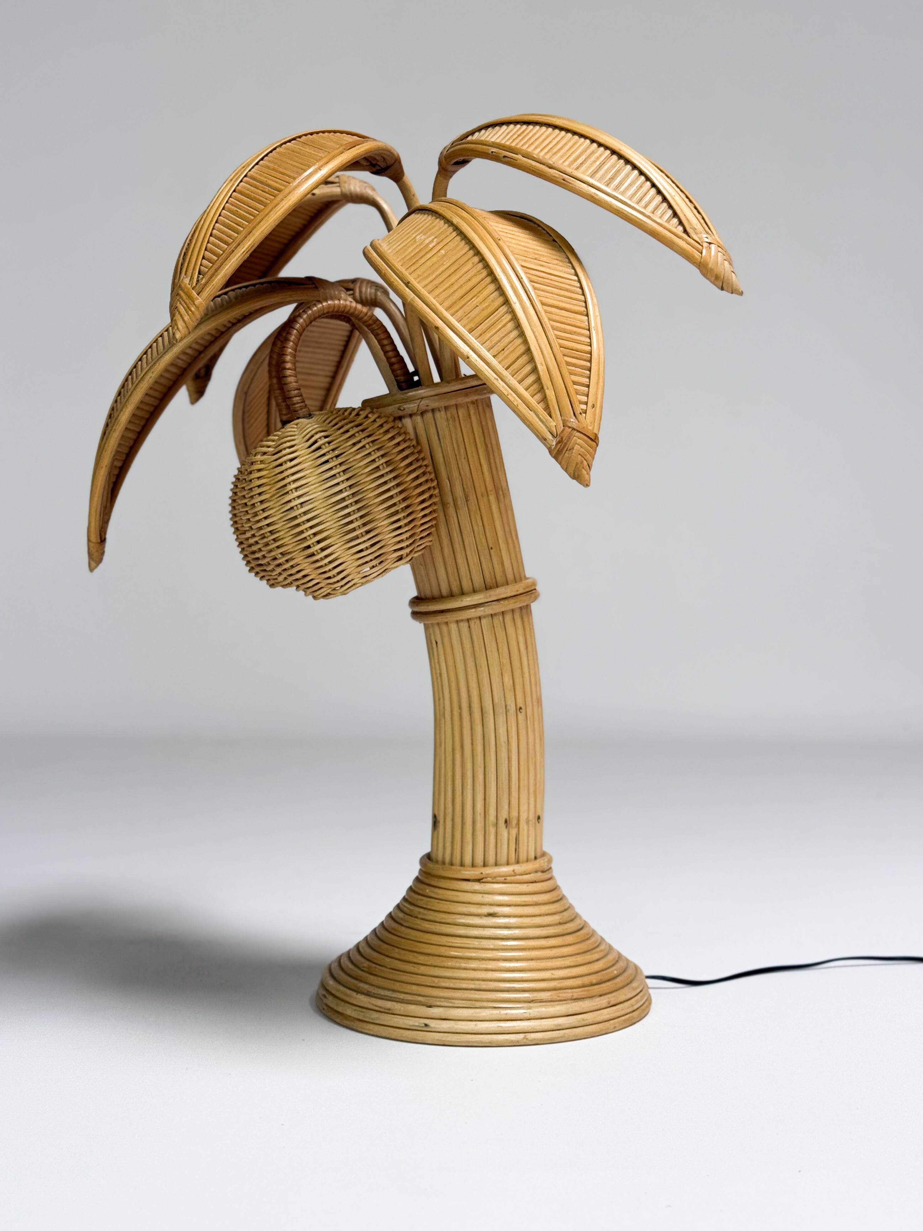 Vintage palm tree lamp