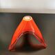 Spanish opaline red glass cup