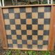 Old wooden checkers game