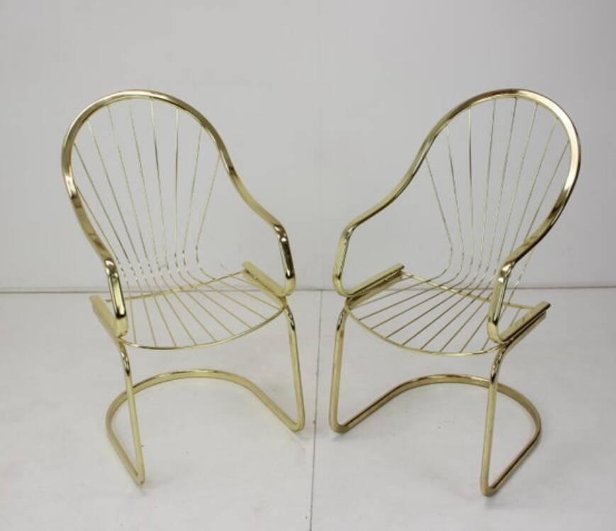 Pair of Gastone Rinaldi chairs, 1970s.