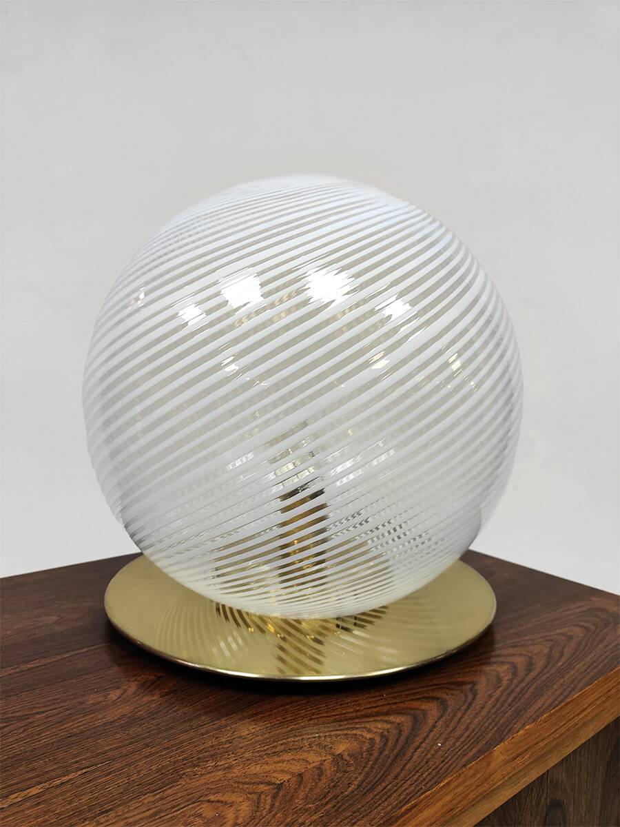 Italian design Murano glass Swirl table lamp