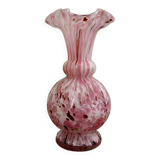 Speckled pink vase Legras