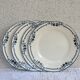Set of 4 dessert plates Salins Model Saussure A.B. Terre de Fer