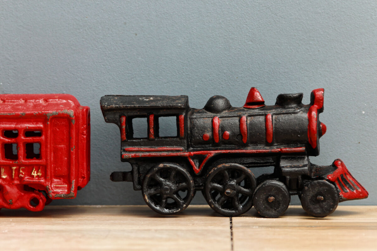 Cast iron train, 50s, made in US