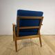 Danish armchair 1960s – Mid-century seat in teak and fabric