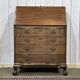1930s English curved mahogany back desk