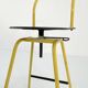 Il Bottone Yellow Adjustable and Swivel Bar Stool by Paolo Parigi for Heron Parigi, 1980