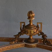 Console époque XIXème bois et stuc doré de style Louis XVI