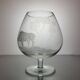 6 crystal cognac glasses