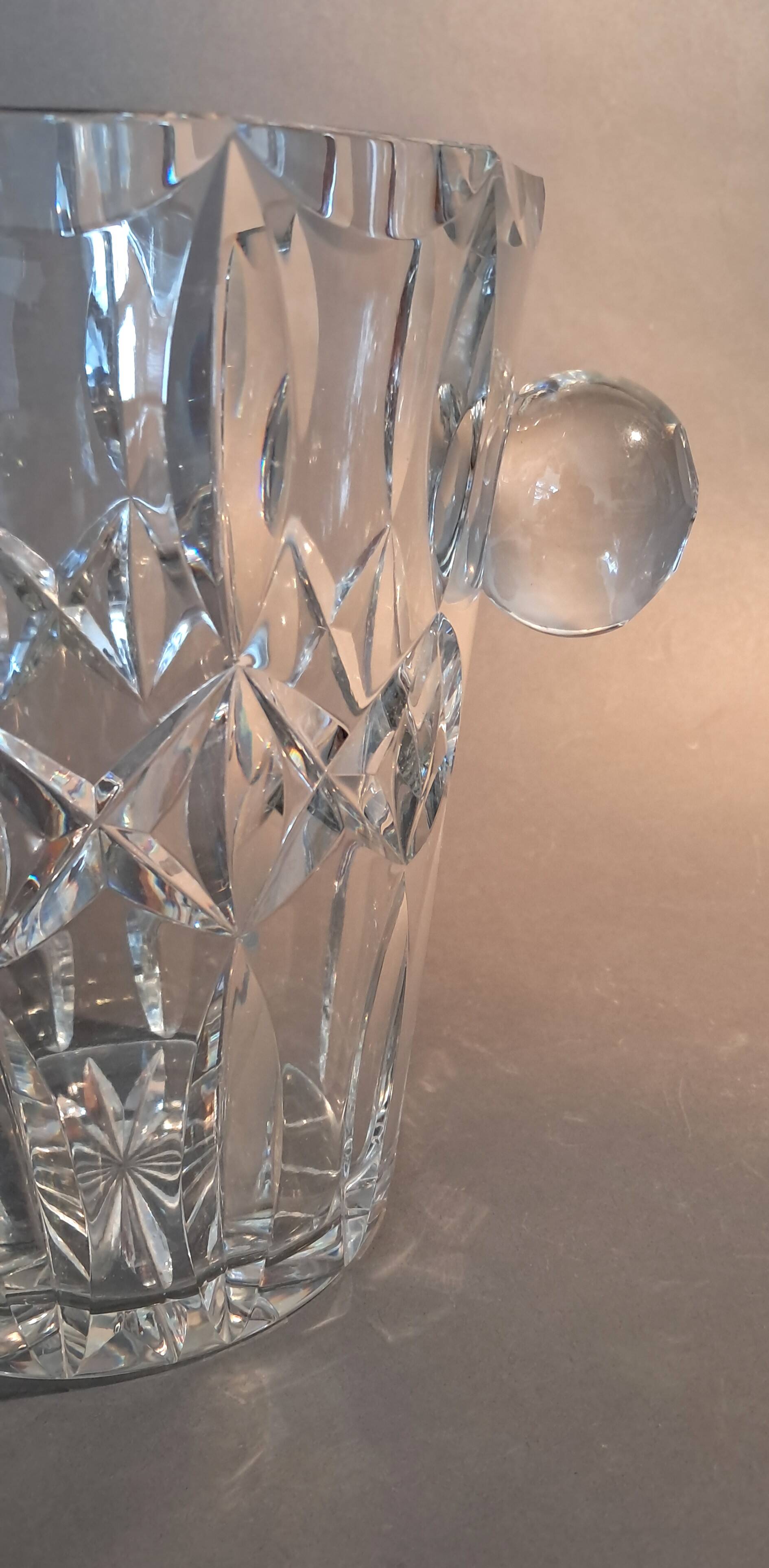 Cut crystal champagne bucket 1920.