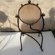 Vintage wrought iron chair design 80s/90s