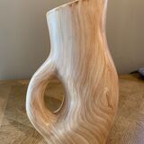 Ceramic pitcher imitation wood