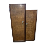 Art deco wardrobe in elm burl