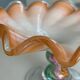 Vintage Murano glass wavy multicoloured centrepiece bowl
