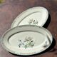 Limoges porcelain trays Jammet Seignolles Manille, set of 2