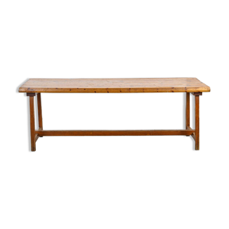 Table en pin massif par Christian Durupt, années 1970