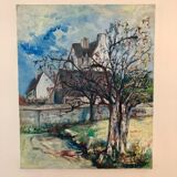 Impressionist oil on canvas by Gérard Jasseny