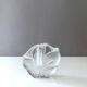 Mid century glass solifleur vase, block vase, walther glas germany