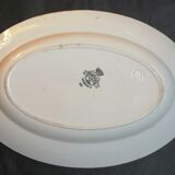 Longwy oval earthenware dish