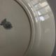 Set of 12 modernist ivory dinner plates in ironstone from 1940.