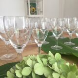Set of 16 antique glasses