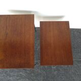 Vintage wooden nesting tables