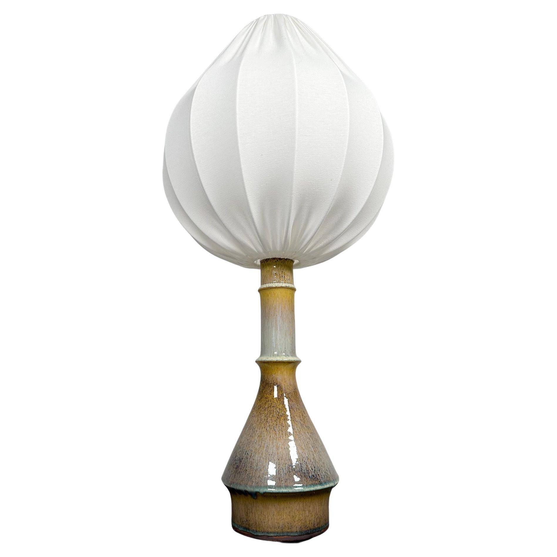 Large unique modern mid-century table lamp by Carl Harry Stålhane Rörstrand, 1950s.