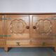 Oak sideboard by Guillerme and Chambron 1960