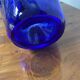 vase mouchoir bleu cobalt