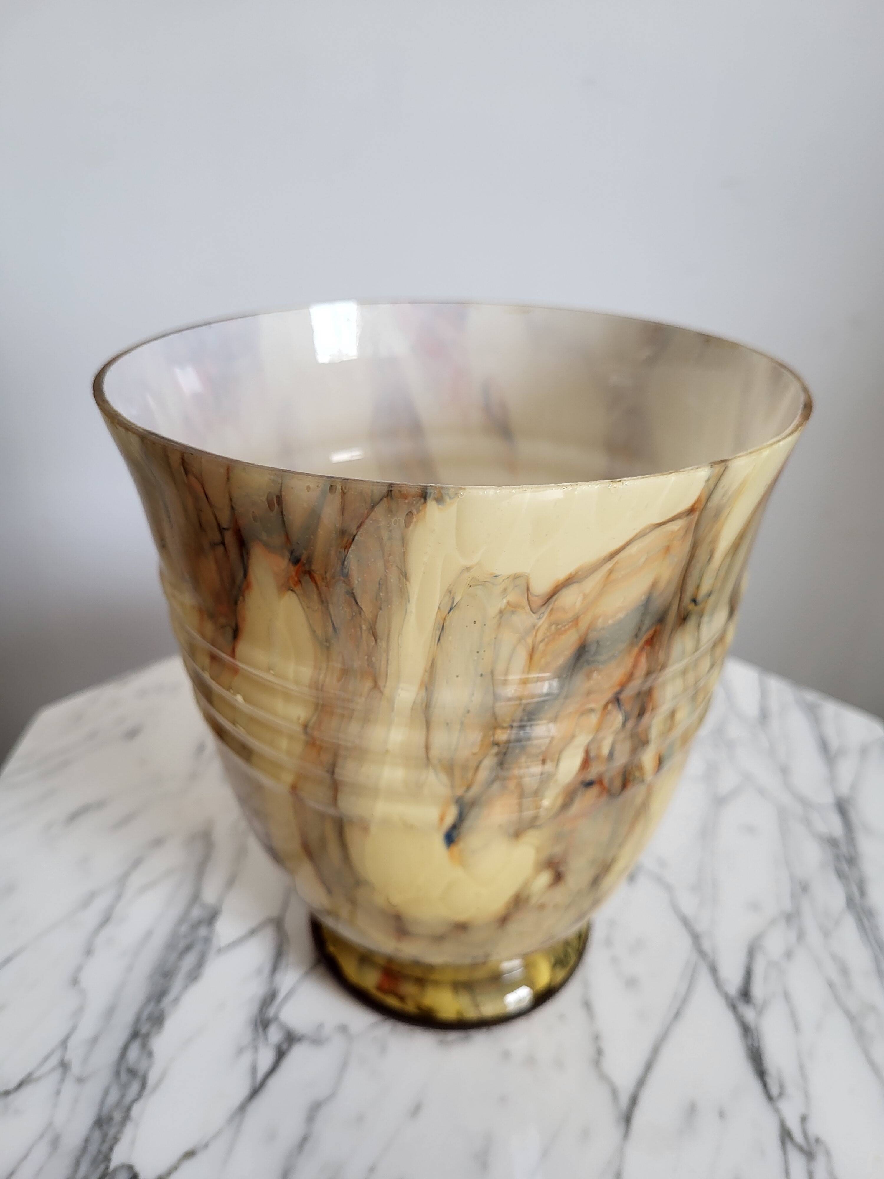 Vases en glaçure opaline Art déco, Verreries de Scailmont Henri Heemskerk Belgie