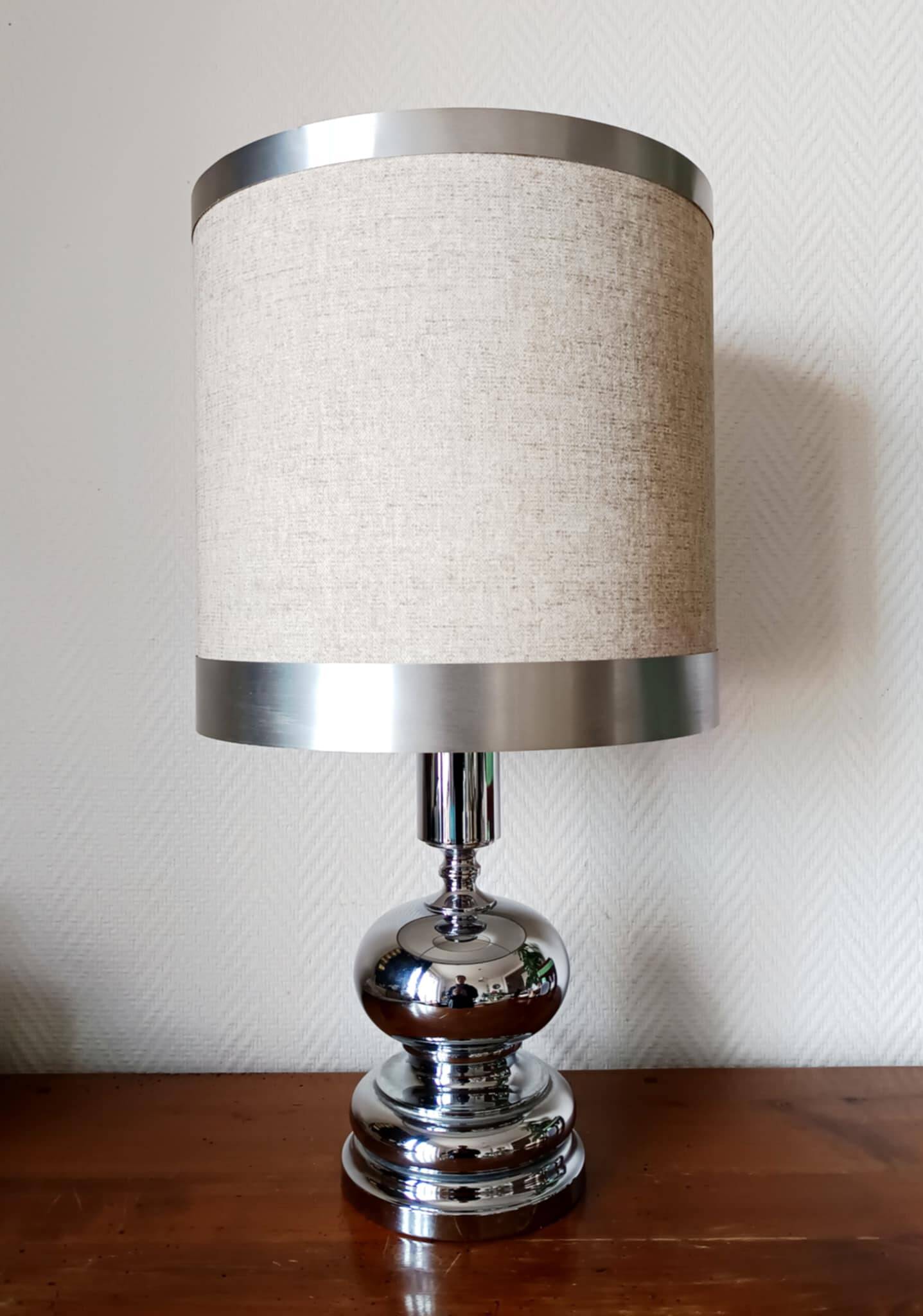 Lampe chrome vintage 1970
