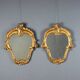 Antique baroque mirrors in carved wood, Italy, 19th century.