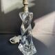 Pied de lampe cristal estampillé baccarat