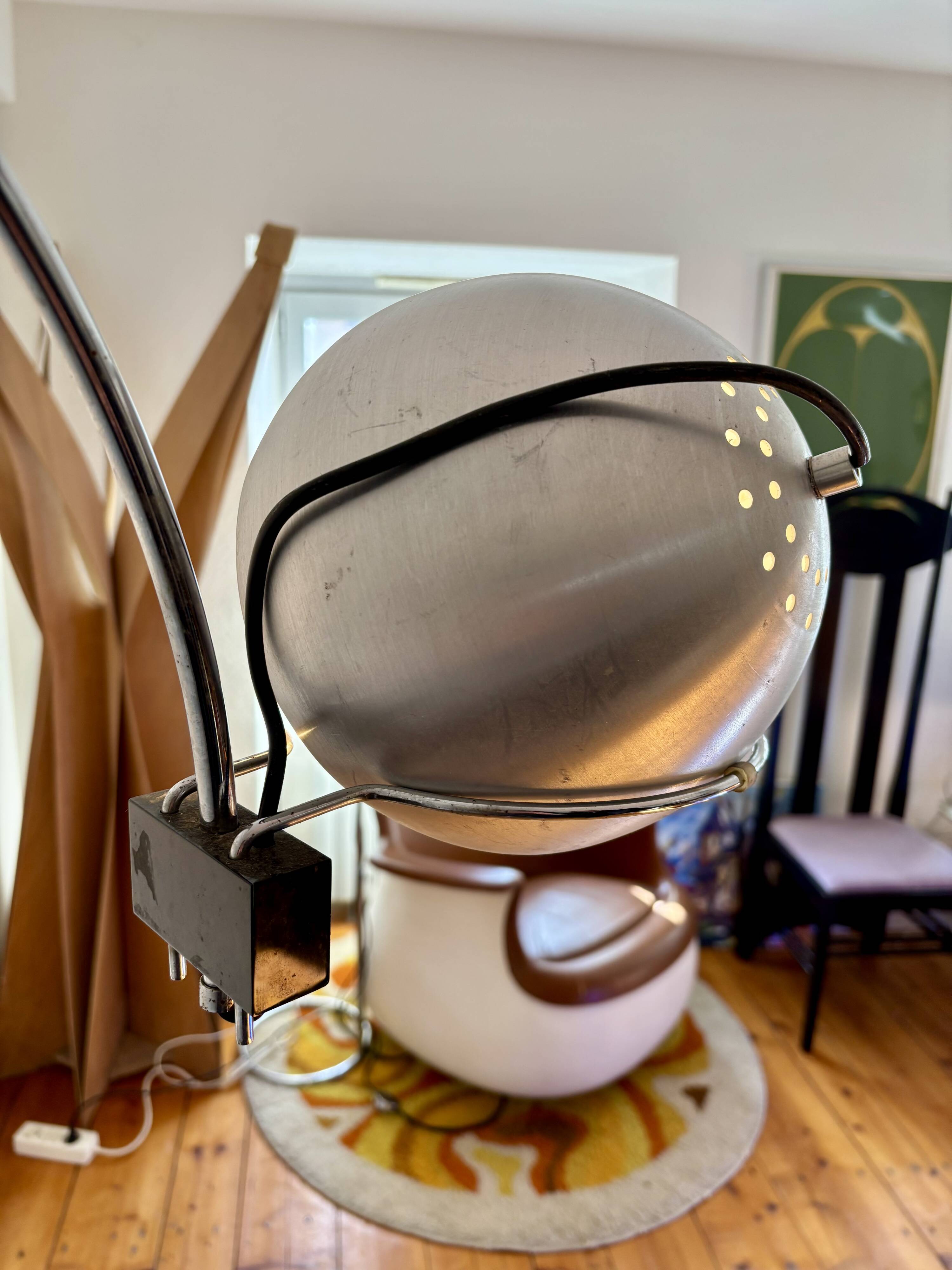 Space Age eyeball floor lamp Goffredo Reggiani 1970