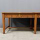 Large antique drapery fabric table