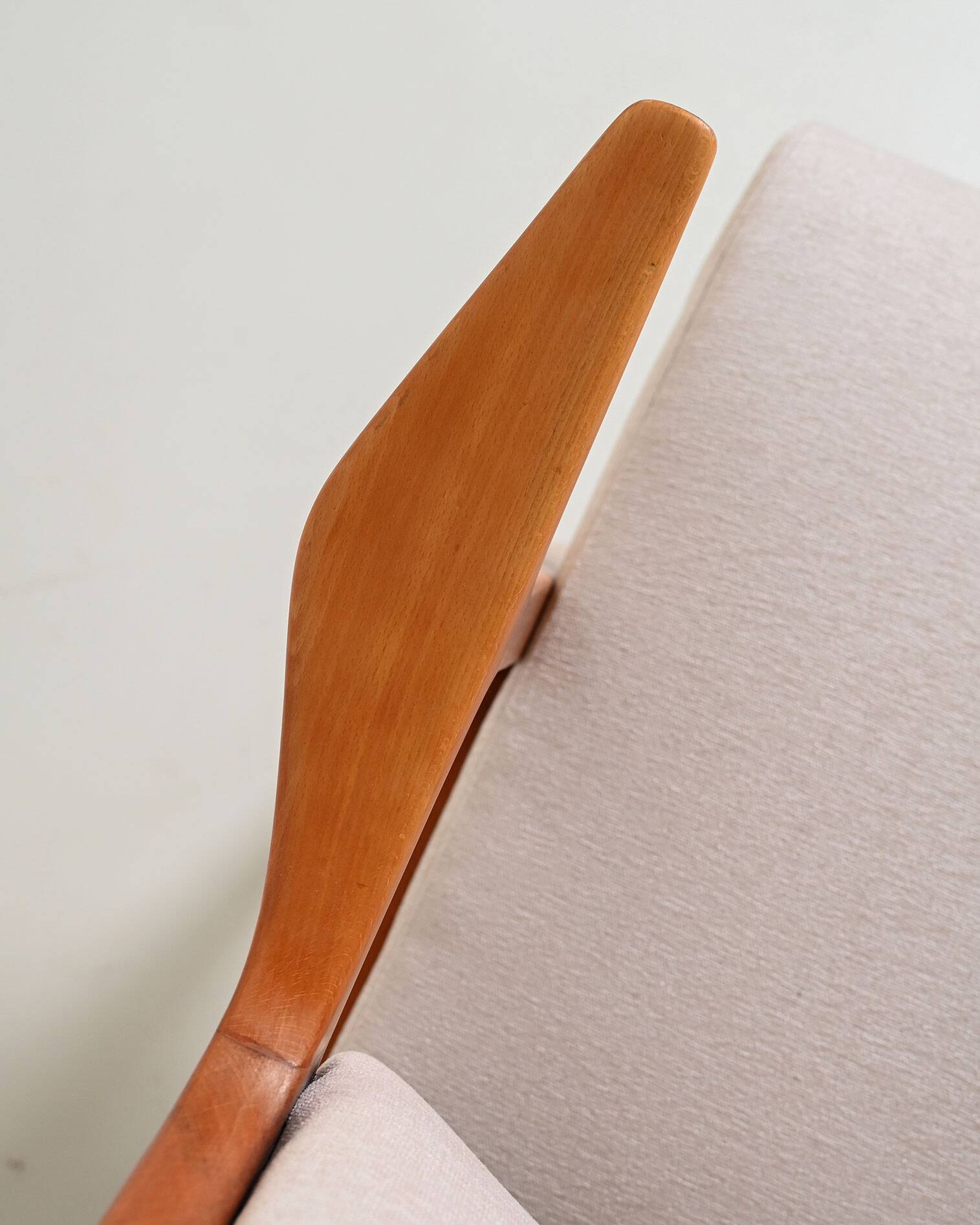 Scandinavian oak armchair, 1960s
