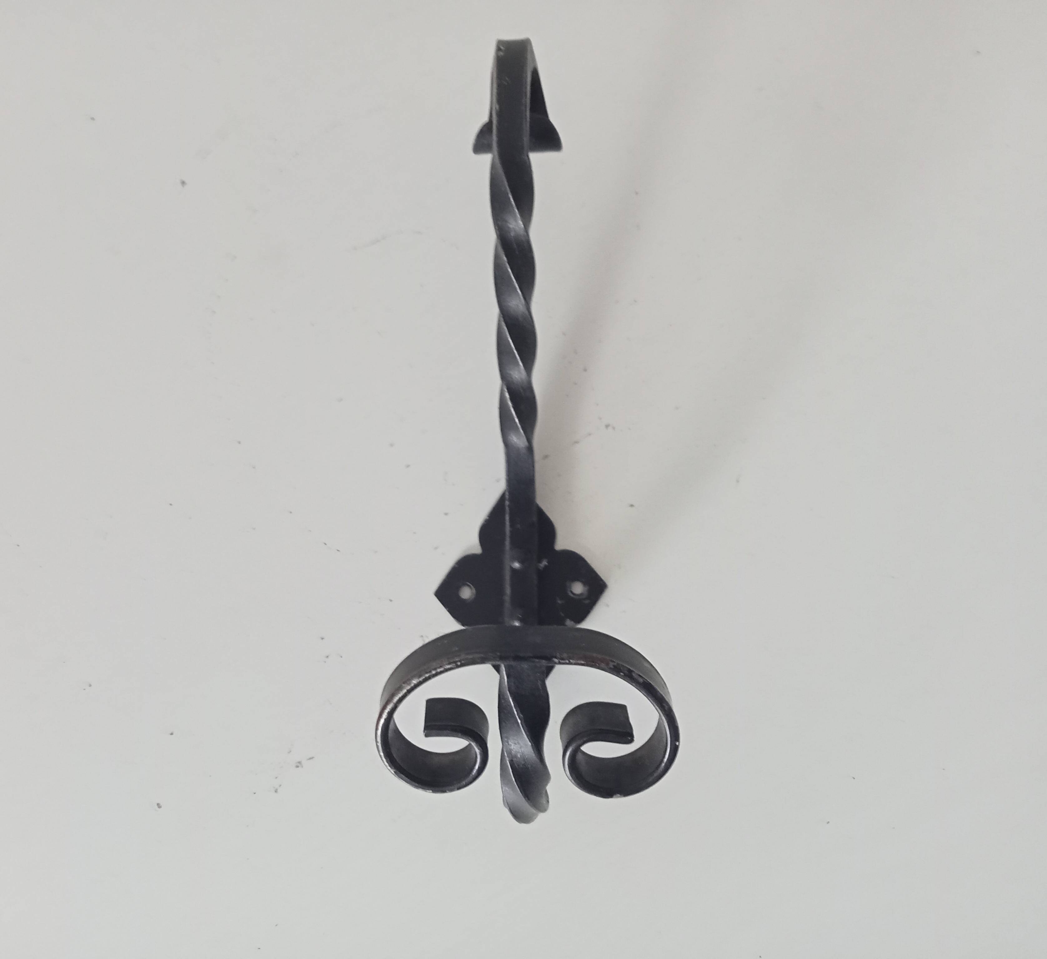 Vintage wrought iron coat rack