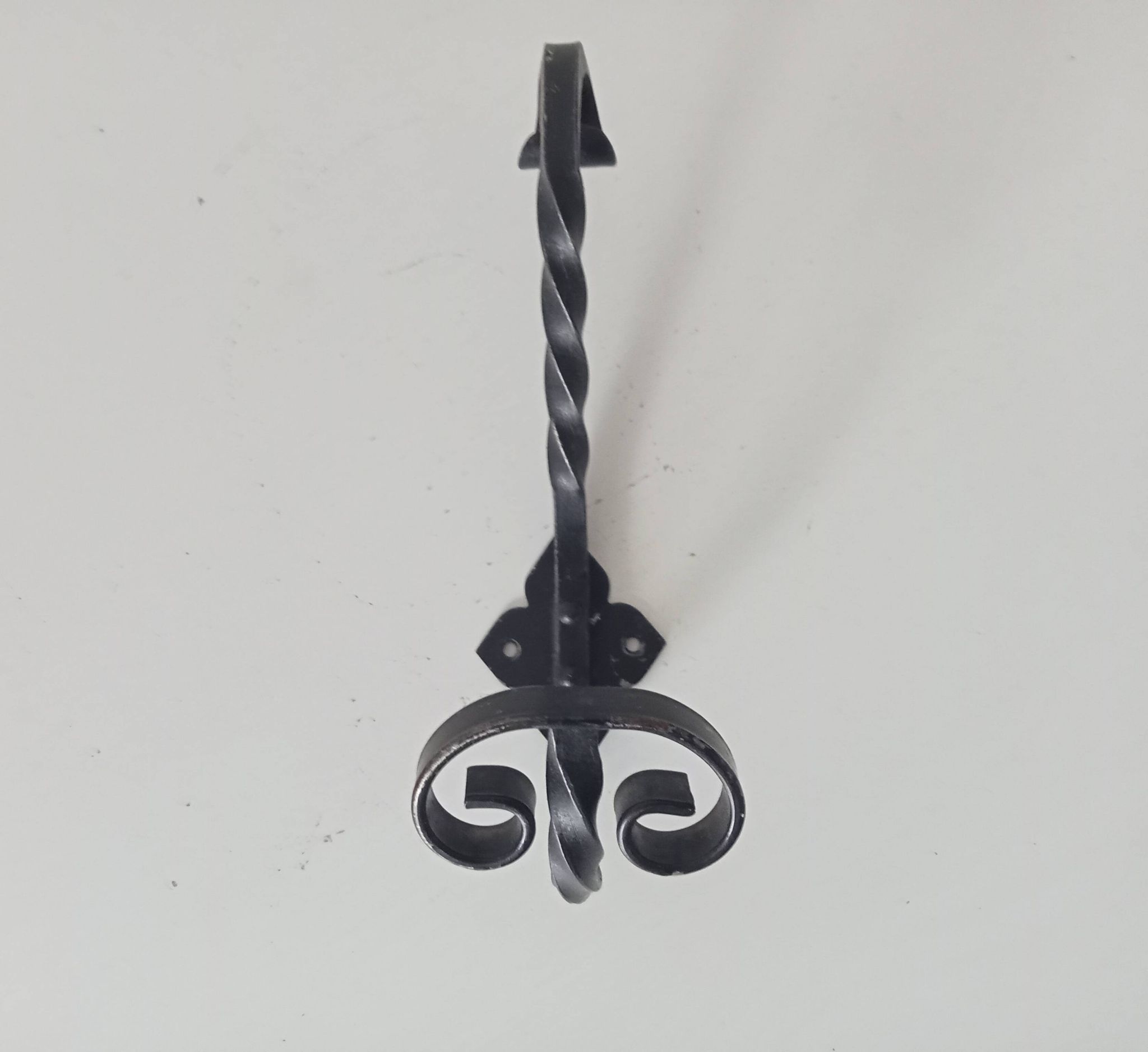 Vintage wrought iron coat rack