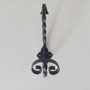 Vintage wrought iron coat rack