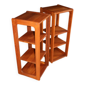 paire de colonnes étagères